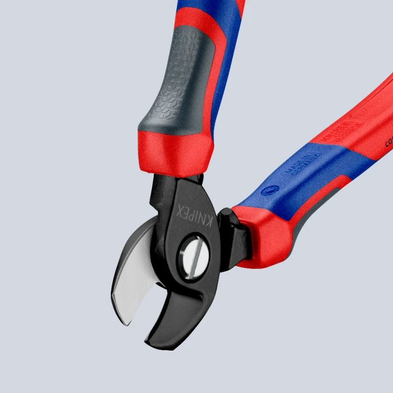 Miniatuur van KNIPEX kabelschaar capaciteit 50mm2 lengte 165mm met 3-comp comfort handgreep KNIPEXtend (9512165)
