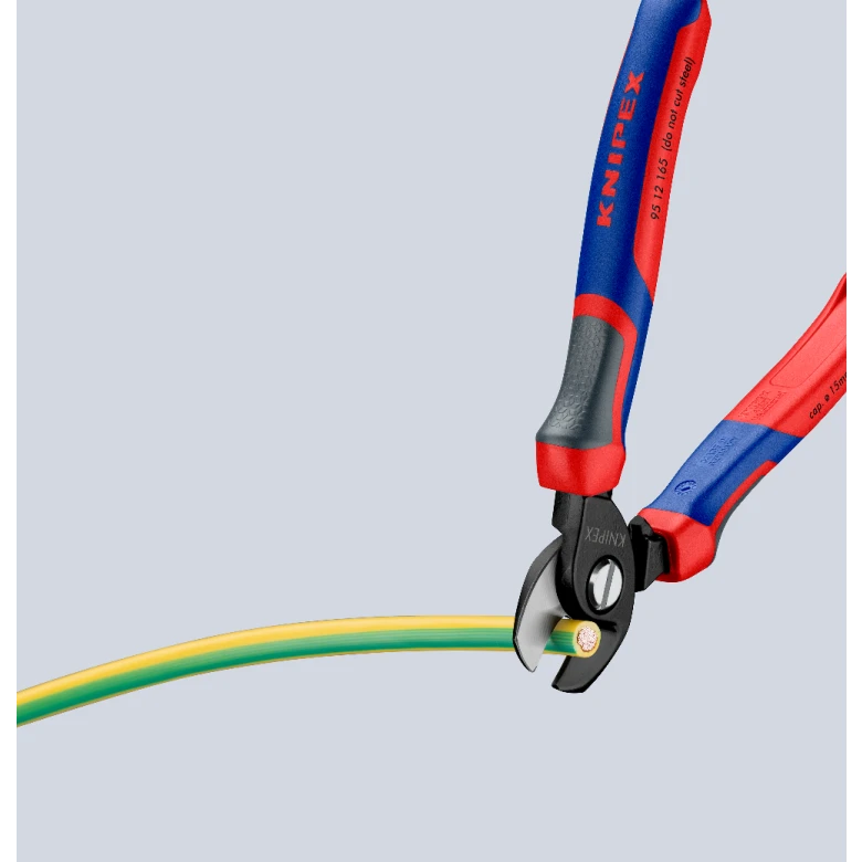 Miniatuur van KNIPEX kabelschaar capaciteit 50mm2 lengte 165mm met 3-comp comfort handgreep KNIPEXtend (9512165)