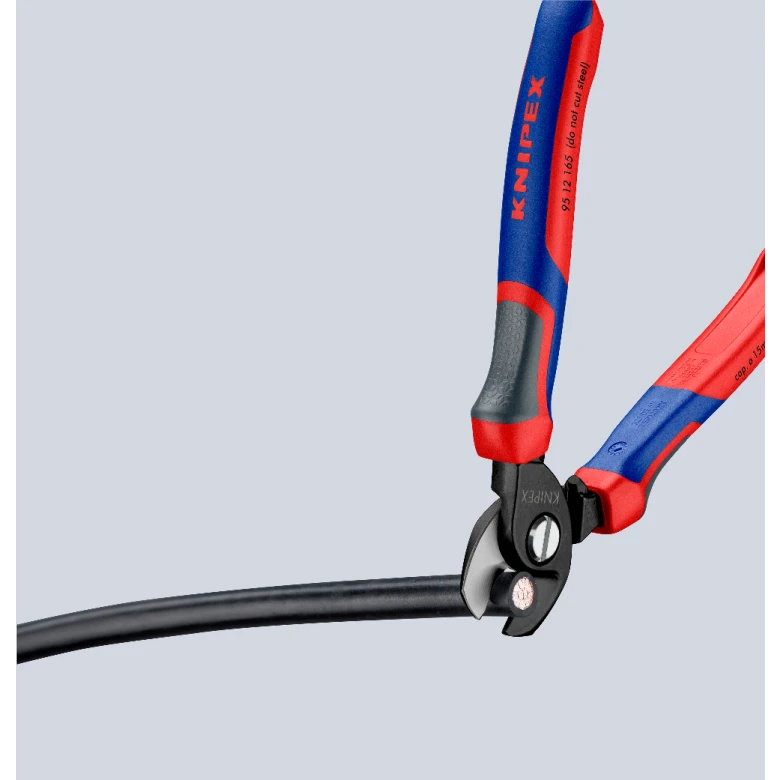 Miniatuur van KNIPEX kabelschaar capaciteit 50mm2 lengte 165mm met 3-comp comfort handgreep KNIPEXtend (9512165)