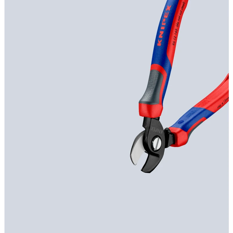 Miniatuur van KNIPEX kabelschaar capaciteit 50mm2 lengte 165mm met 3-comp comfort handgreep KNIPEXtend (9512165)