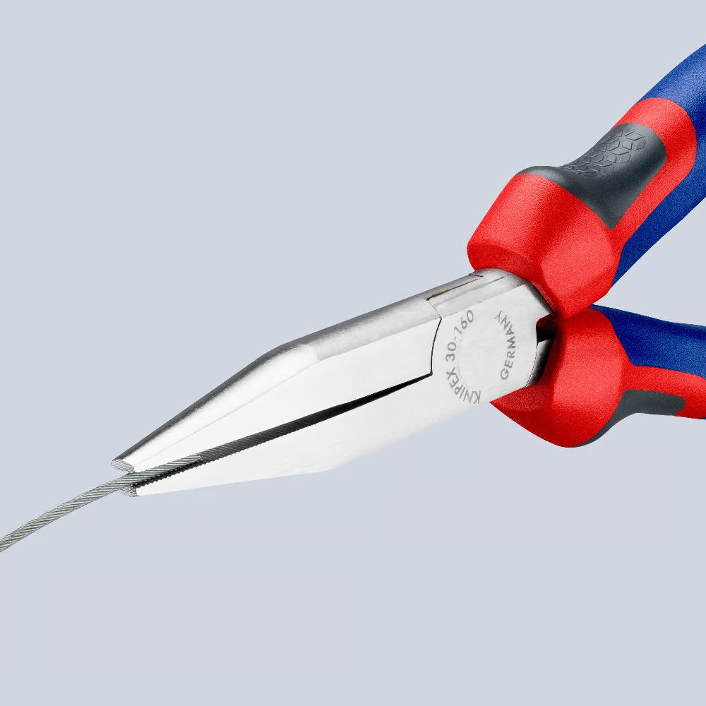 Miniatuur van KNIPEX langbektang verchroomd platte bek 160 mm (30 15 160)