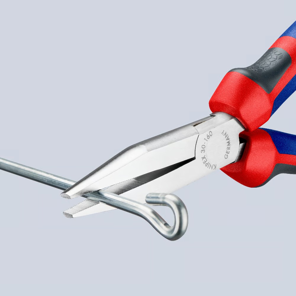 Miniatuur van KNIPEX langbektang verchroomd platte bek 160 mm (30 15 160)