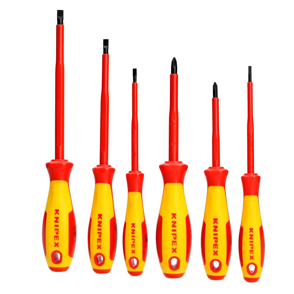 Miniatuur van KNIPEX schroevendraaierset VDE 6-delig (002012V01)