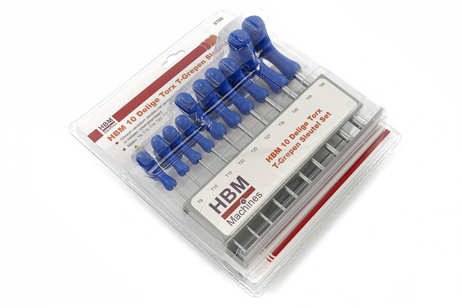 Miniatuur van HBM 10-delige torx t-grepen sleutelset (9769)