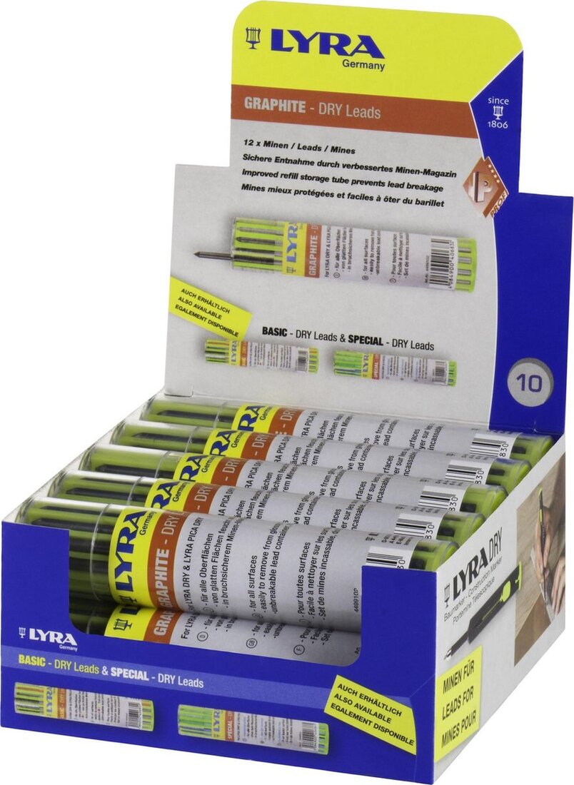 Miniatuur van Lyra reservestiften grafiet verwijderbaar - 12 stuks (850337)