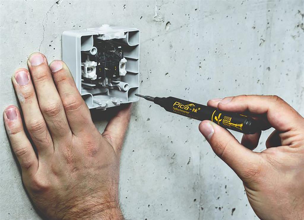 Miniatuur van Pica Ink markeerstift voor diepe gaten zwart (PI15046)