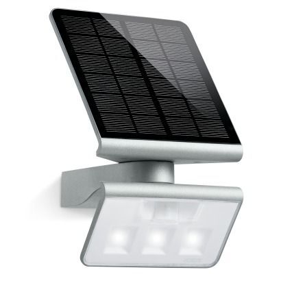 Miniatuur van STEINEL LED solar buitenlamp met sensor XSolar 1.2W 150 lm warm wit 3000K IP44 - zilver (671013)