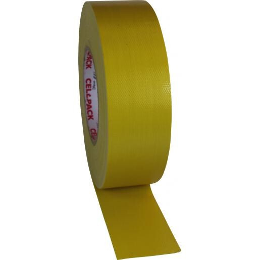 Miniatuur van Cellpack premio duct tape vezelversterkt 50mm x 50 meter geel (364873)