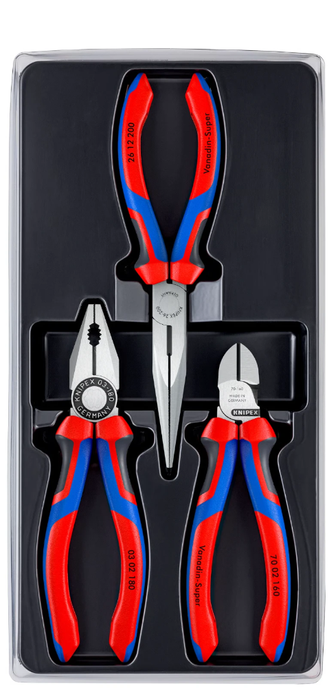 Miniatuur van KNIPEX montageset 3-delig – tangenset (00 20 11)