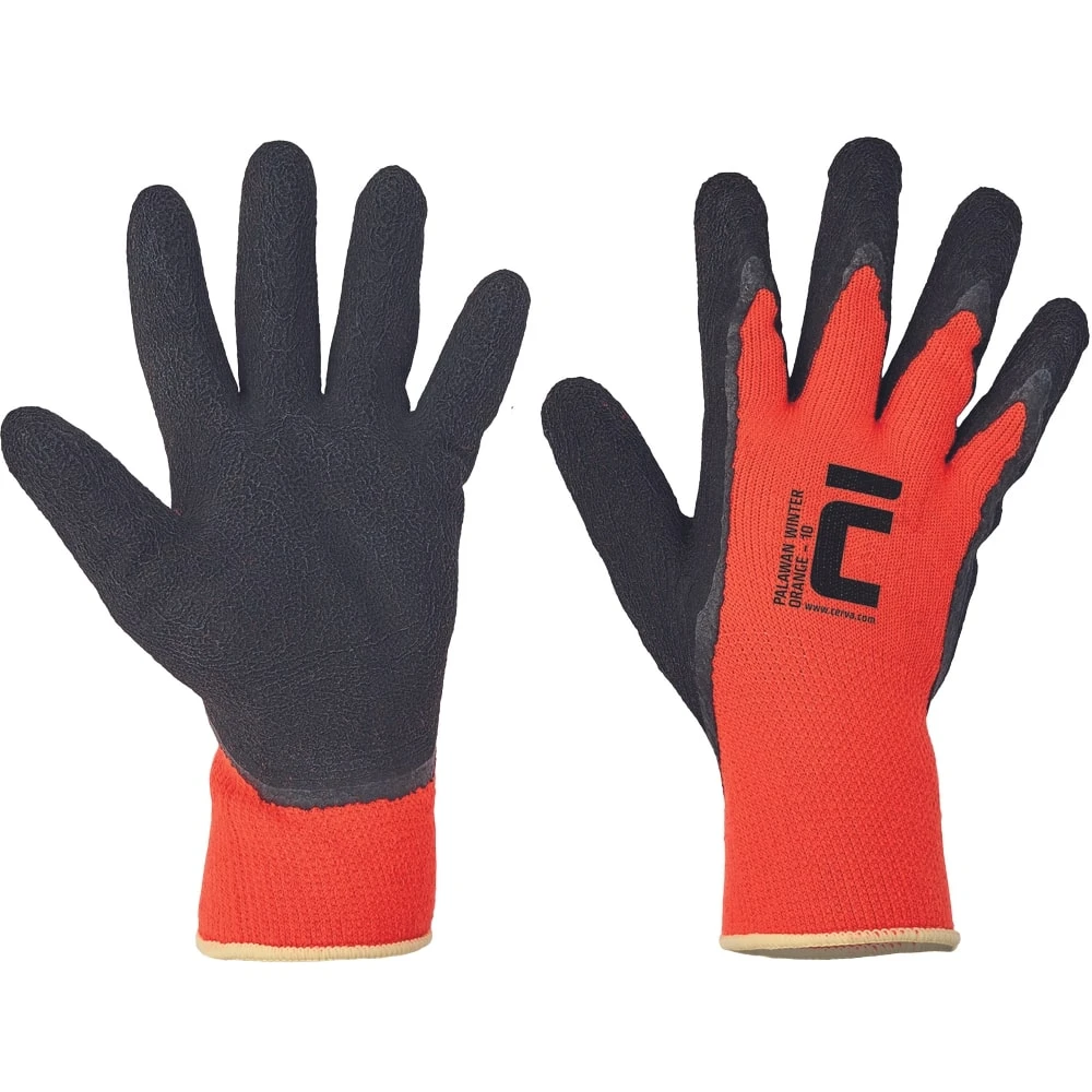 Miniatuur van Cerva Palawan nylon winter handschoenen met latex coating maat 9 (0106002199090BN)