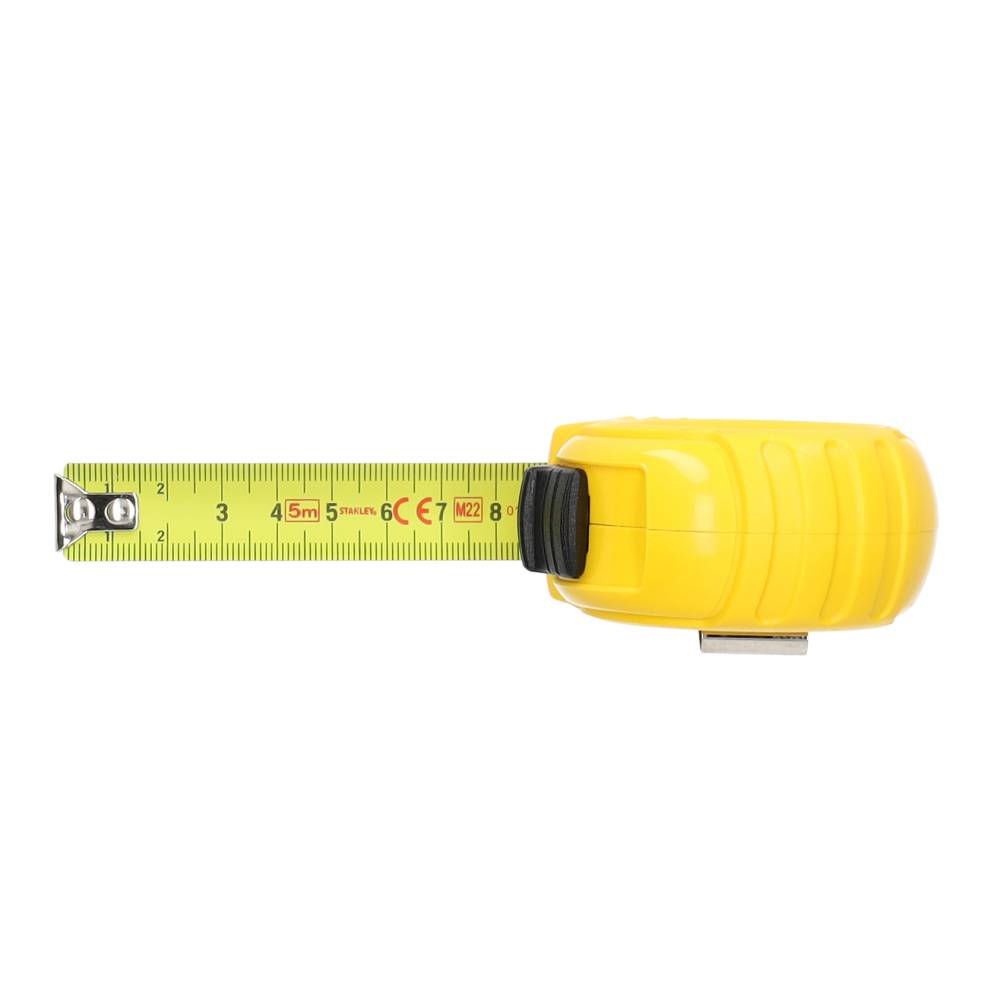 Miniatuur van Stanley rolbandmaat rolmaat met stop 5m 19mm geel met clip (0-30-497)