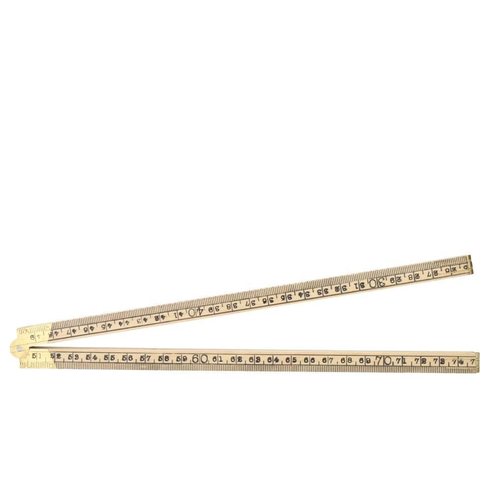 Miniatuur van Schuil duimstok vouw palmhout 1m 4-delig - naturel (1514)