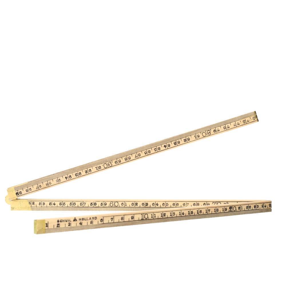 Miniatuur van Schuil duimstok vouw palmhout 1m 4-delig - naturel (1514)