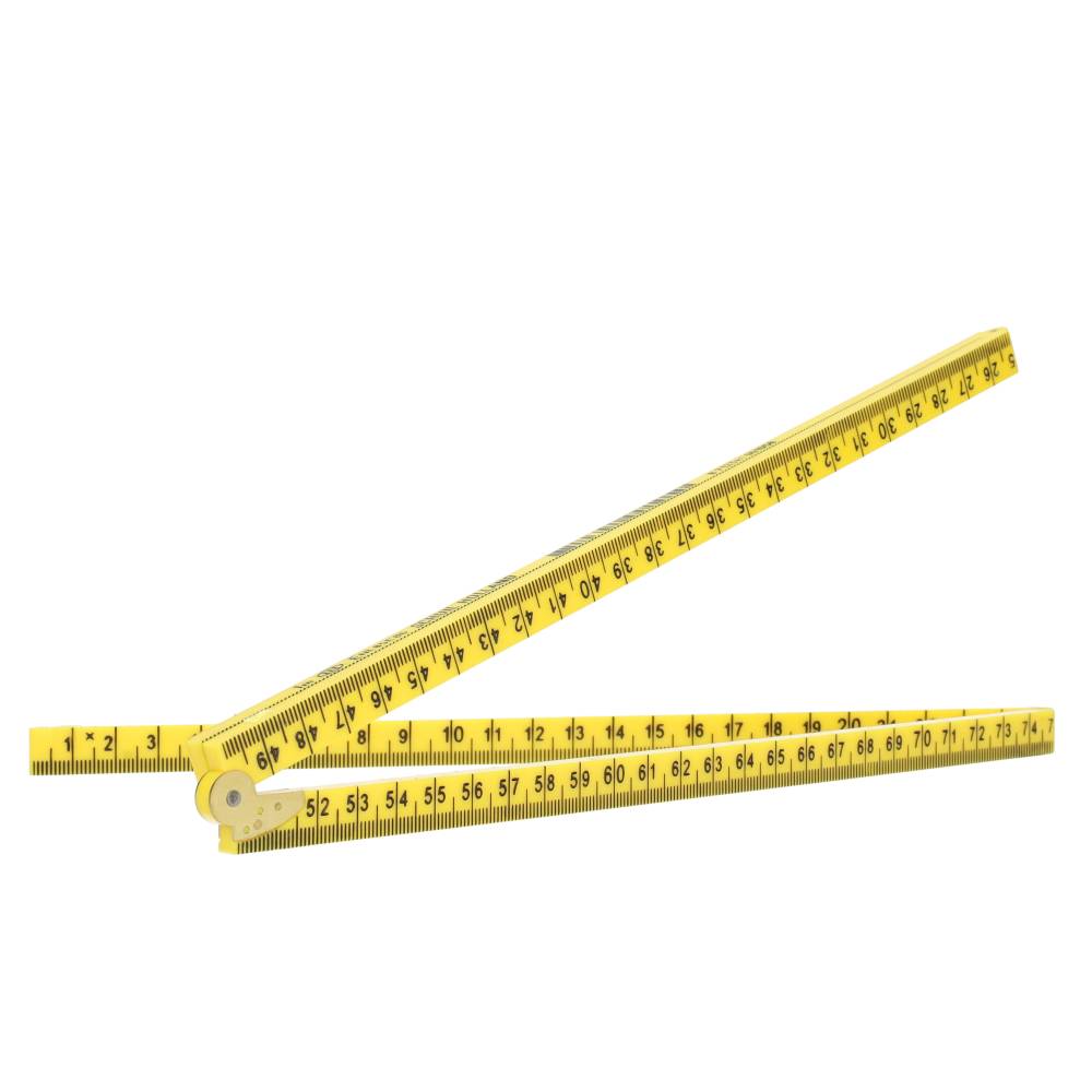 Miniatuur van Schuil duimstok vouw kunststof 1m 4-delig - geel (8623)