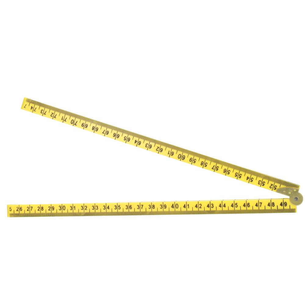 Miniatuur van Schuil duimstok vouw kunststof 1m 4-delig - geel (8623)