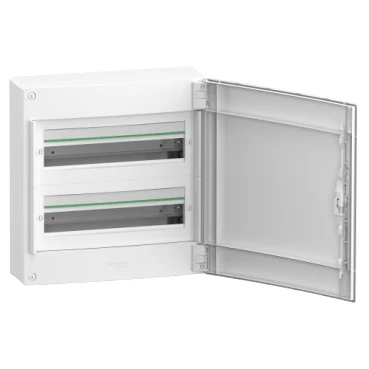 Miniatuur van Schneider Electric PrismaSeT XS lege zekeringkast 2-rijen van 18 modules 90A blinddeur IP40 - wit (LVSXL218)