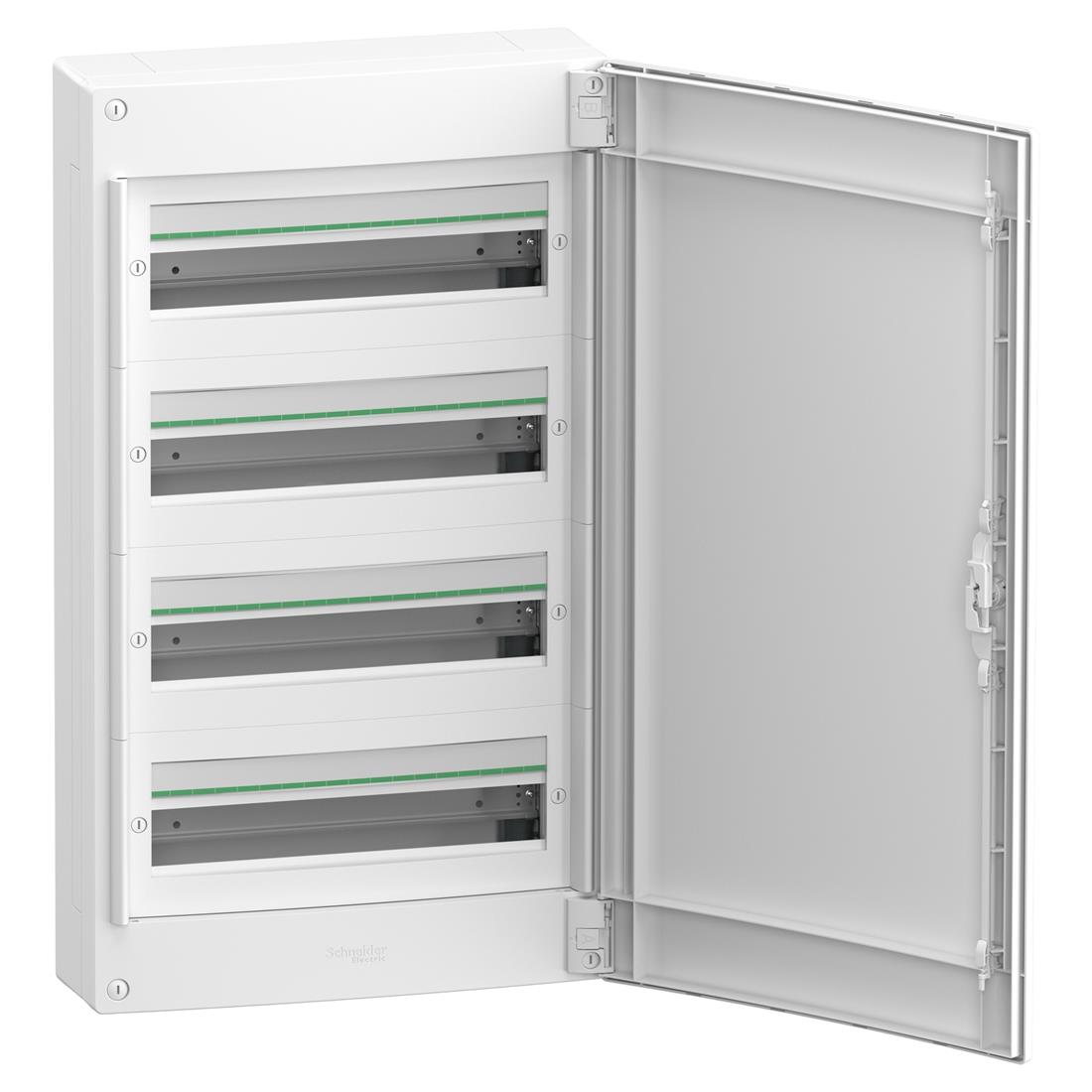 Miniatuur van Schneider Electric prismaSeT lege zekeringkast 4-rijen 72 modules met volle deur - wit (LVSXL418)