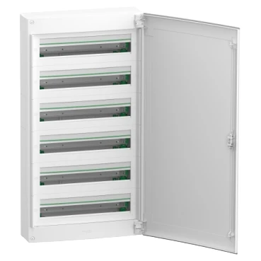 Miniatuur van Schneider Electric PrismaSeT XS lege zekeringkast  6-rijen van 24 modules 125A blinddeur IP40 - wit (LVSXL624)