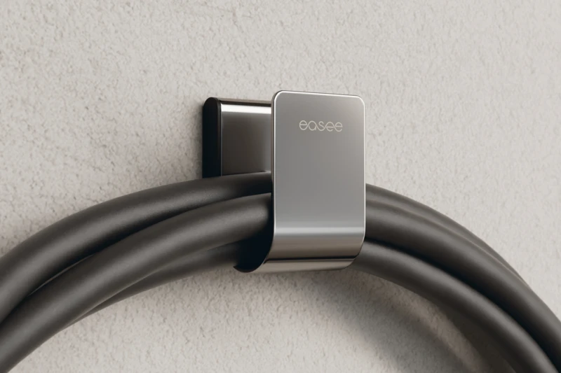 Miniatuur van Easee ophangbeugel voor laadkabel - RVS (90103)