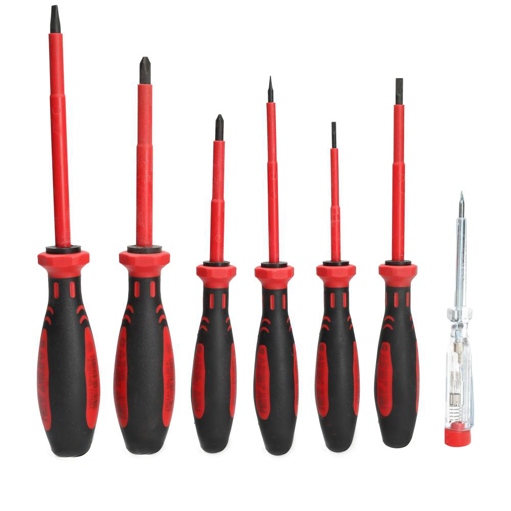 Miniatuur van Cimco schroevendraaierset sleuf + PH VDE 1000V 7-delig (117800)