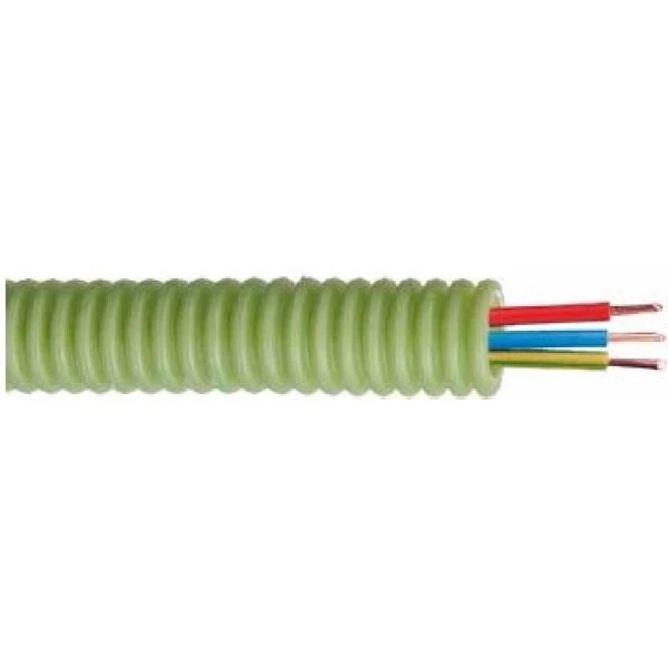 Miniatuur van Green flex flexibele buis brandvrije telefoniekabel 1x4x0.9mm2 - 20mm per rol 100 meter (HFF3BV4X09)