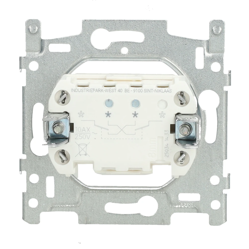 Miniatuur van Niko sokkel kruisschakelaar 10A met schroefklemmen en klauwen (170-01700)
