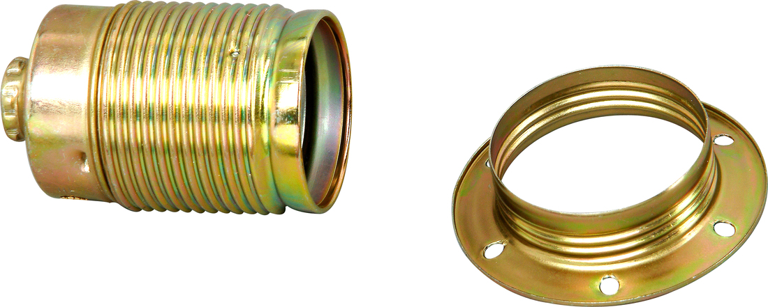 Miniatuur van Kopp lamphouder E27 metaal met ring messing (212600003)