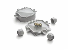 Miniatuur van Raytech READY BOX 90 IP68 met 3 ingangen voorgevuld met gel compleet 90x90x45mm grijs (READYBOX90)