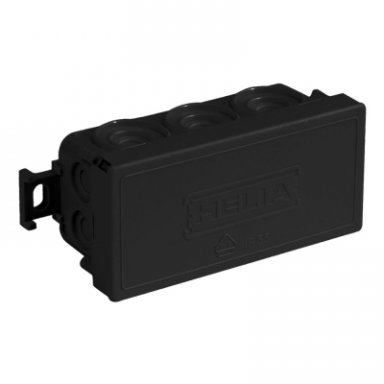 Miniatuur van Helia kabeldoos IP55 10 kabelinvoeren membraan klikdeksel 82x42x37mm zwart (25066)