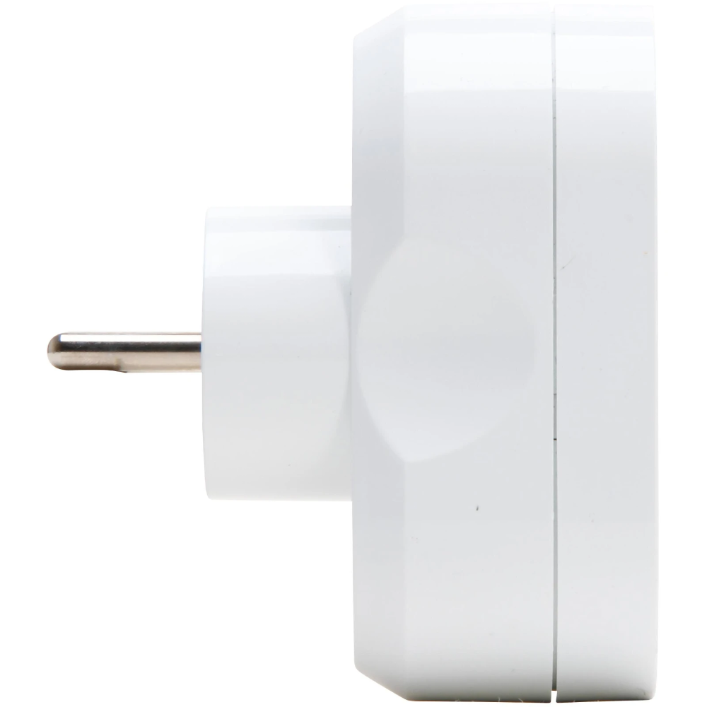 Miniatuur van Kopp adapter verloopstekker domino ovaal 2-voudig met penaarde kinderbeveiliging - wit (705113009)