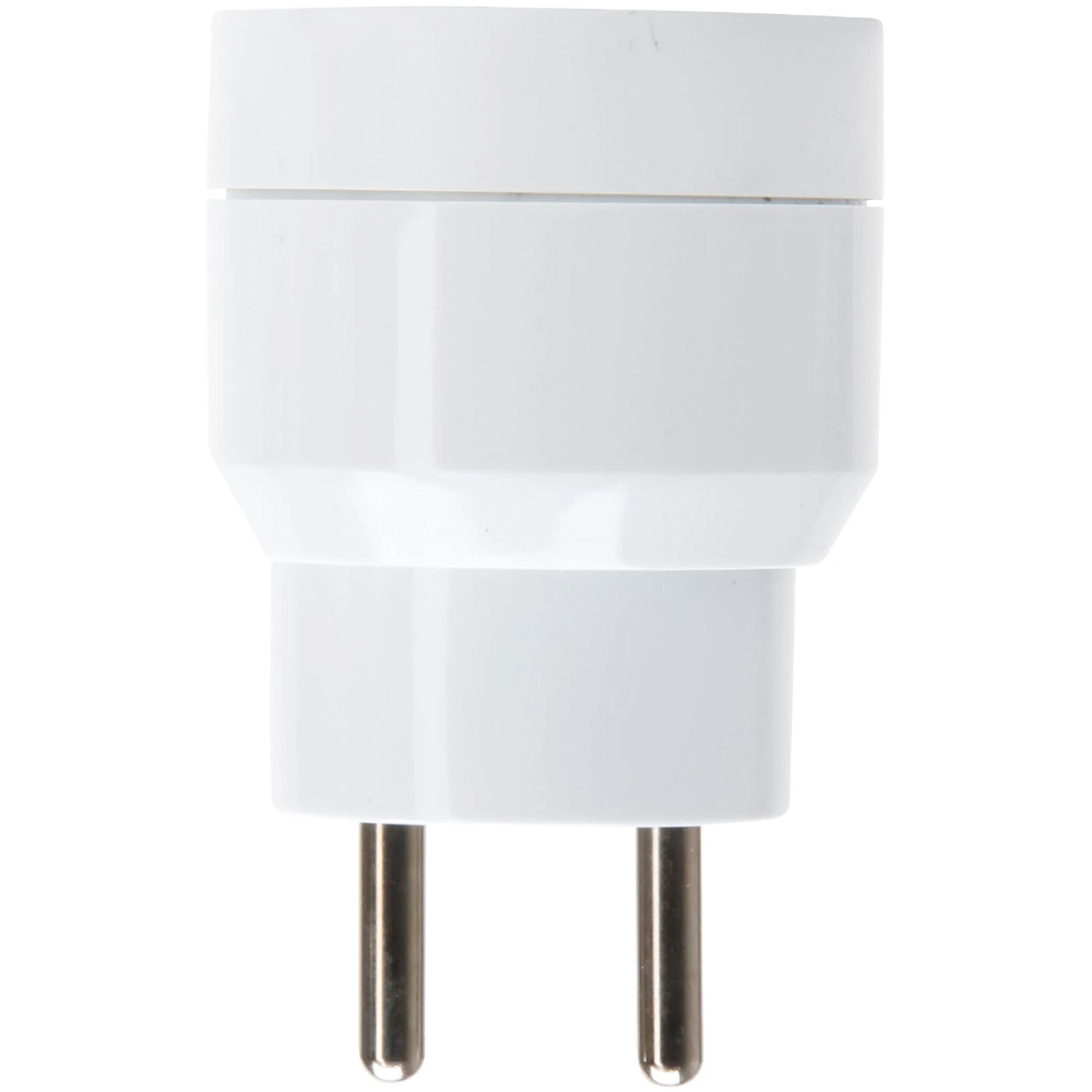 Miniatuur van Kopp adapter verloopstekker domino ovaal 2-voudig met penaarde kinderbeveiliging - wit (705113009)