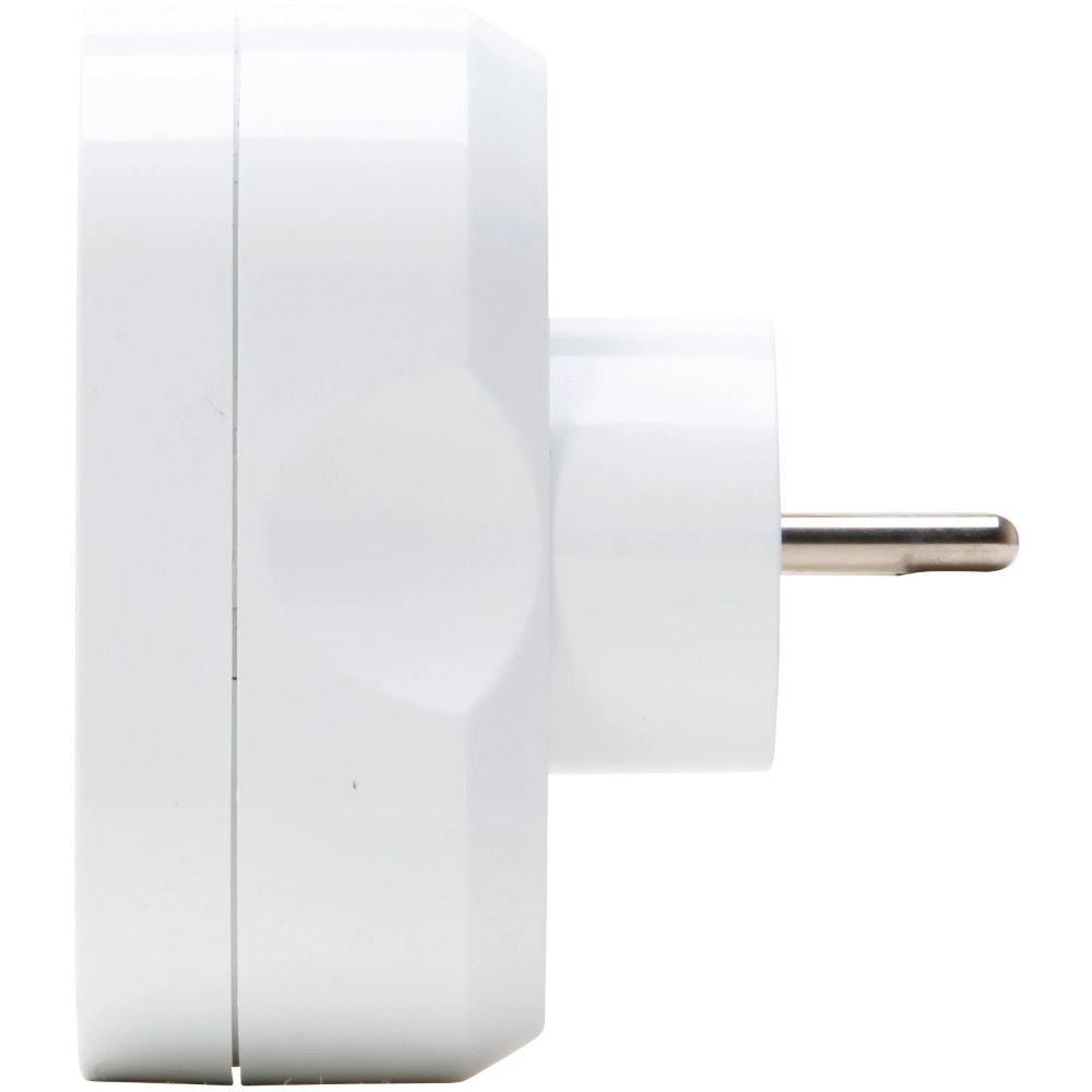 Miniatuur van Kopp adapter verloopstekker domino ovaal 2-voudig met penaarde kinderbeveiliging - wit (705113009)