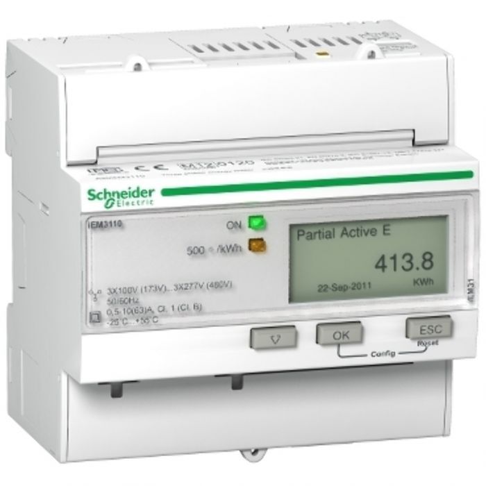 Miniatuur van Schneider Electric energieteller driefasig pulse 63A (A9MEM3110)