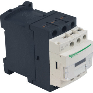 Miniatuur van Schneider Electric contactor 9A AC3 3-polig 1NO+ 1NC 24VDC TeSys D (LC1D09BD)