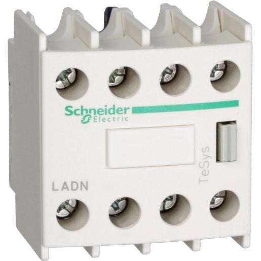Miniatuur van Schneider Electric hulpcontactblok frontaal 2NO+ 2NC voor contactoren TeSys D (LADN22)