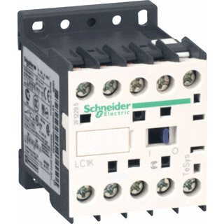Miniatuur van Schneider Electric contactor 9A AC3 3-polig 1NO 24VAC 50/60HZ TeSys K (LC1K0910B7)