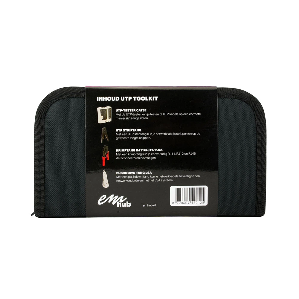Miniatuur van EMhub netwerkkabel UTP toolkit inclusief tester en LSA tool (4080157)