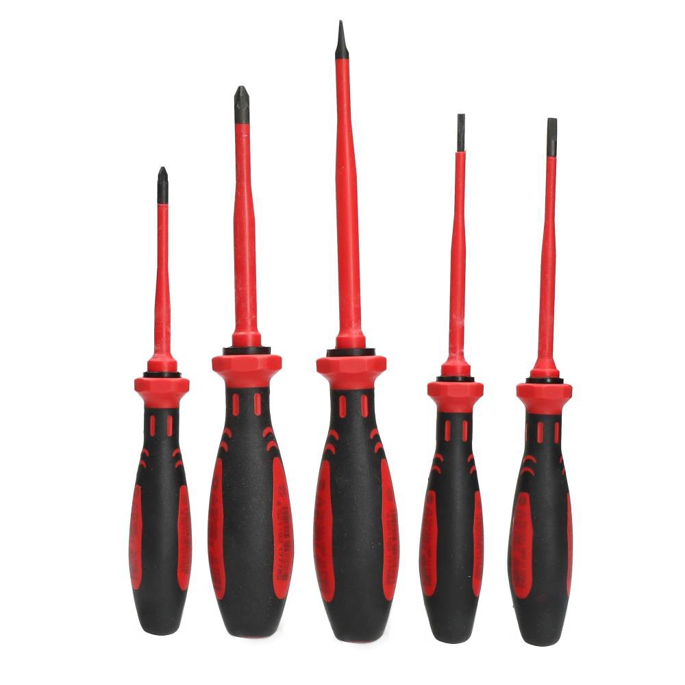 Miniatuur van Cimco schroevendraaierset sleuf + PZ VDE 1000V 5-delig (117850)