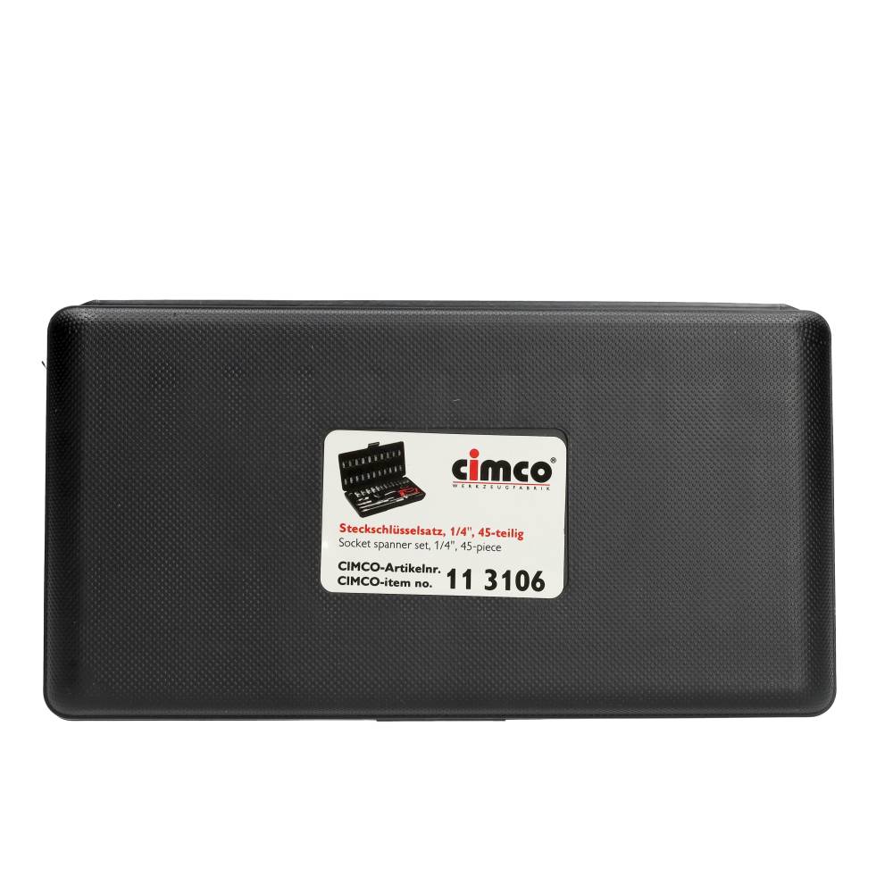 Miniatuur van Cimco dopsleutelset in kunststof koffer 45-delig (113106)