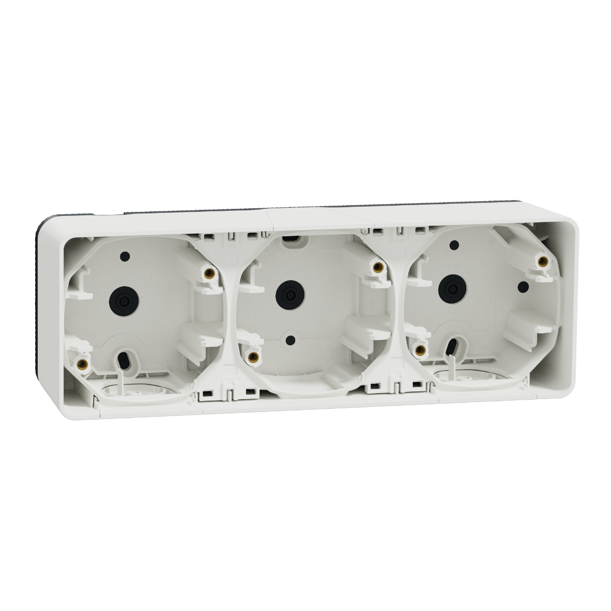 Miniatuur van Schneider-Merten opbouwdoos 3-voudig IP55 horizontaal - Mureva Styl (MUR39913)