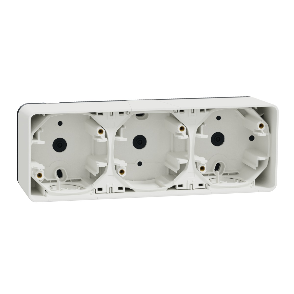 Miniatuur van Schneider-Merten opbouwdoos 3-voudig IP55 horizontaal - Mureva Styl (MUR39913)