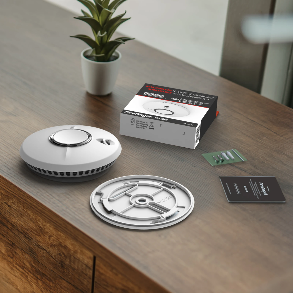 Miniatuur van FireAngel optische rookmelder 10 jaars 3V vaste lithium batterij met Q-label - niet koppelbaar (ST-622-DET)