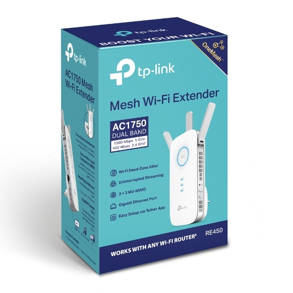 Miniatuur van TP-LINK WiFi-versterker RE450 RE450 1.75 GBit/s