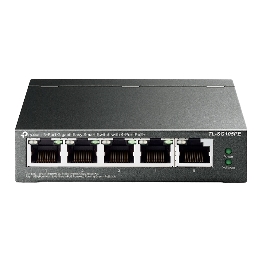 Miniatuur van TP-LINK PoE Smart switch 5-poorts 10-1000 Mbps 65W (TL-SG105PE)