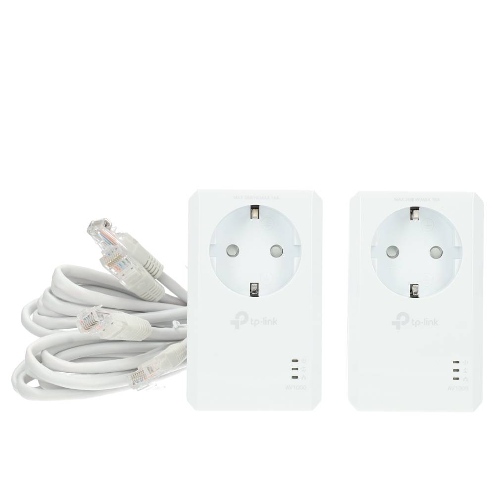 Miniatuur van TP-LINK AV1000 passthrough Powerline starterset per 2 stuks (TL-PA7017P KIT)