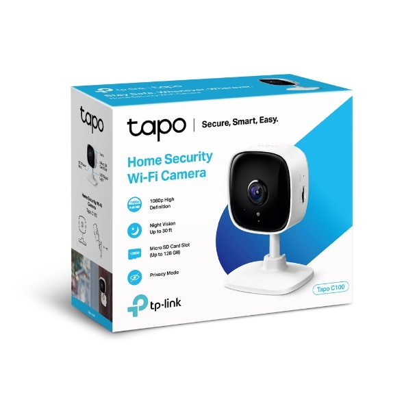 Miniatuur van TP-LINK WiFi beveiligingscamera 1080P - wit (TAPO C100)