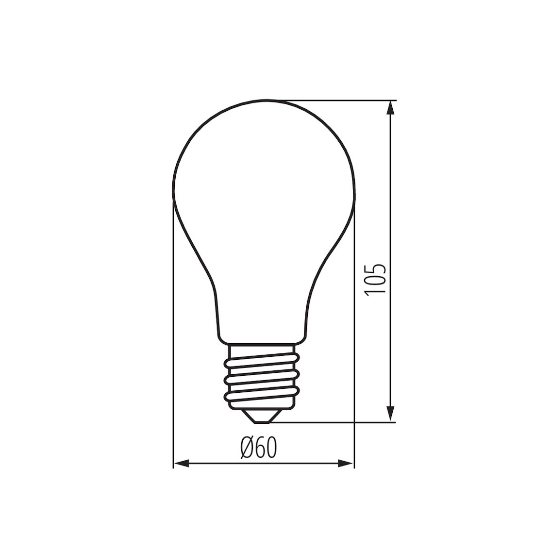 Miniatuur van Kanlux LED lamp peer E27 4.5W 470lm helder wit 400k (29608)