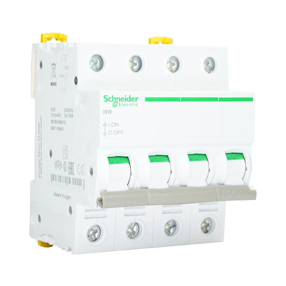 Miniatuur van Schneider Electric differentieelschakelaar 4-polig 300mA - type A (A9S65491)