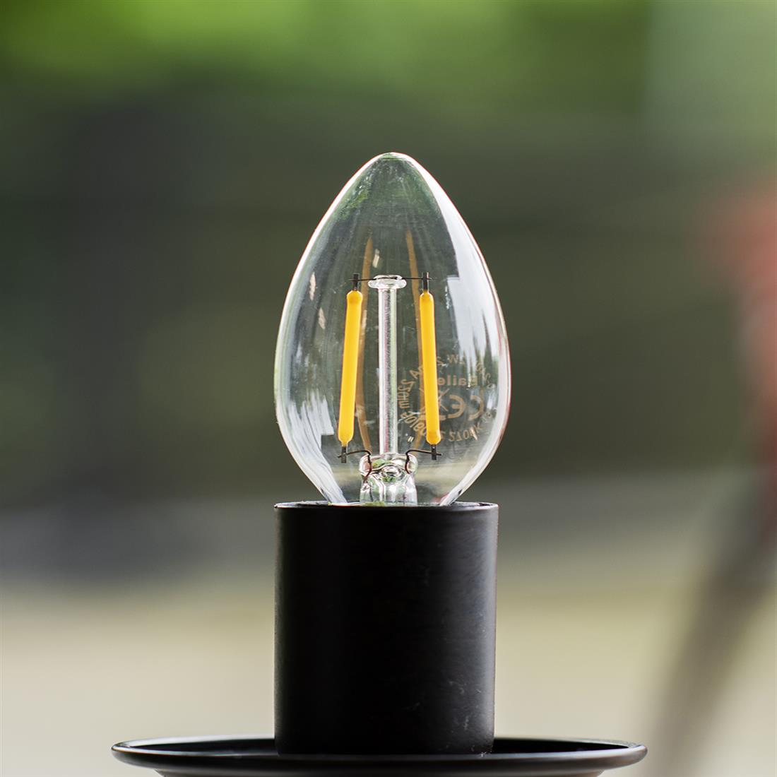 Miniatuur van Bailey LED lamp filament helder kaars E14 4W 470lm warm wit 2700K - per 3 stuks (142723)