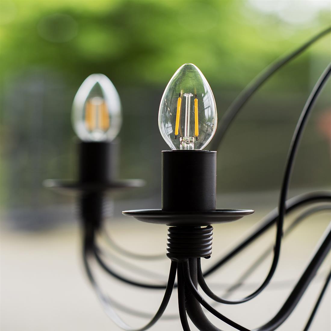 Miniatuur van Bailey LED lamp filament helder kaars E14 4W 470lm warm wit 2700K - per 3 stuks (142723)